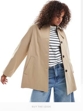 ASOS Women's Tan Lightweight Trench Coat